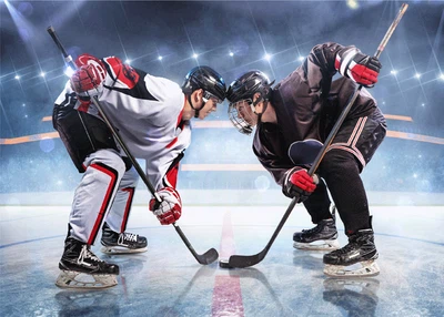Kuscheldecke Eishockey Hockey Microfaser Flauschdecke 100  x 140 cm