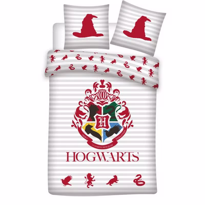 Harry Potter reversible bed linen Hogwarts crest 2-piece 135 x 200 cm 80 x 80 cm