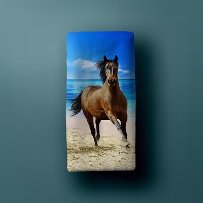 Horses bath towel, hand towel, beach towel 70 x 140cm