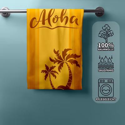 Bath towel, beach towel, sauna towel Aloha 93 x 170 cm