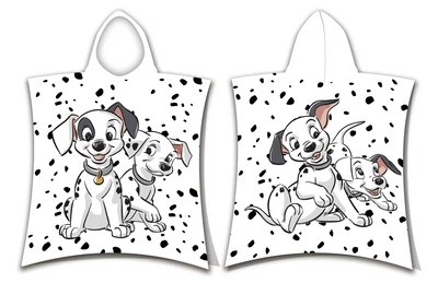 Disney 101 Dalmatiner Badeponcho mit Kapuze 50x115 cm
