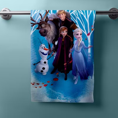 Frozen Anna Elsa Olaf Bath Towel 70 x 140cm