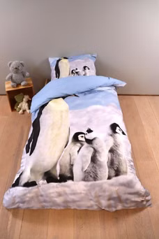 24918-Bettwaesche-Set-mit-Pinguin-135-x-200-cm-80-x-80-cm-100--Baumwolle_7.jpg