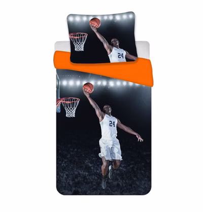 Bettwäsche Set Basketball 135 x 200 cm Baumwolle