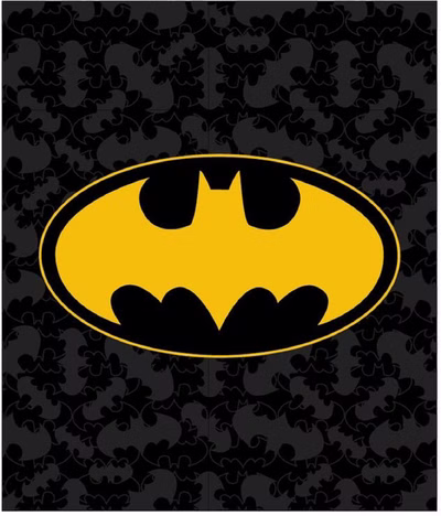 Batman fleece blanket, cuddly blanket, 120 x 150 cm
