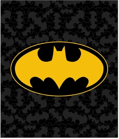 Batman Flauschdecke Schmusedecke Kuscheldecke 120 x 150 cm