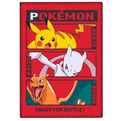 Couverture polaire Pokémon, couverture douillette, 100 x 140 cm