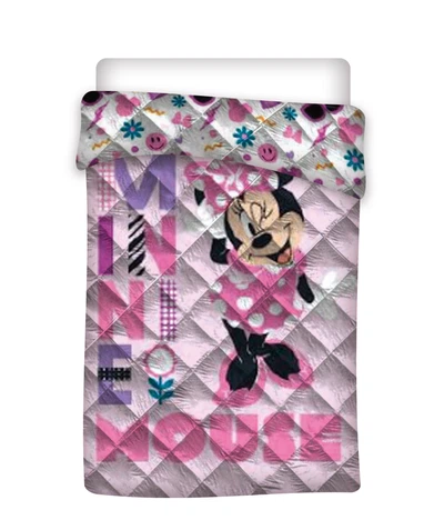 Minnie Mouse Steppdecke Bettdecke Decke 140 x 200 cm