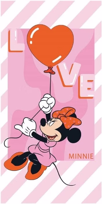 Minnie Mouse bath towel, beach towel, 70 x 140 cm