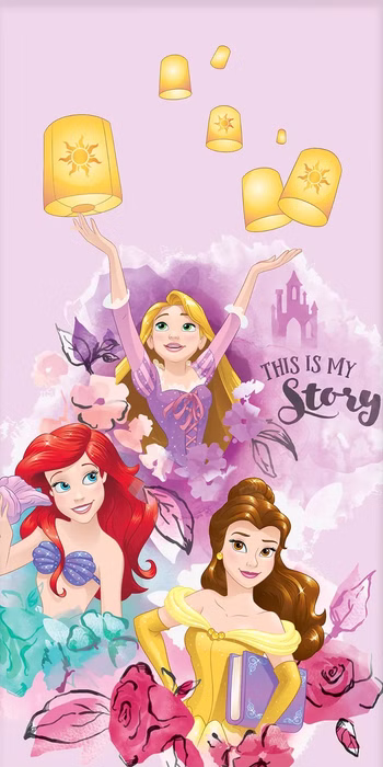 Serviette de bain Princesses Disney 60 x 120 cm