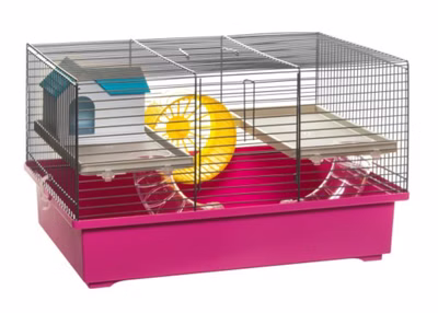 Mäusekäfig Hamsterkäfig Nagerkäfig 49x32,5x29cm mit Zubehör