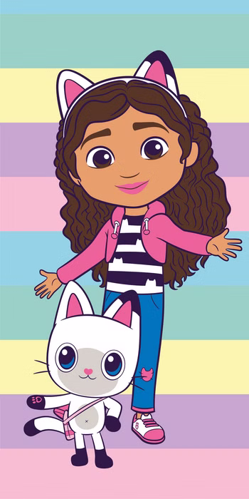 Gabby's Dollhouse Bath Towel Beach Towel 70 x 140 cm