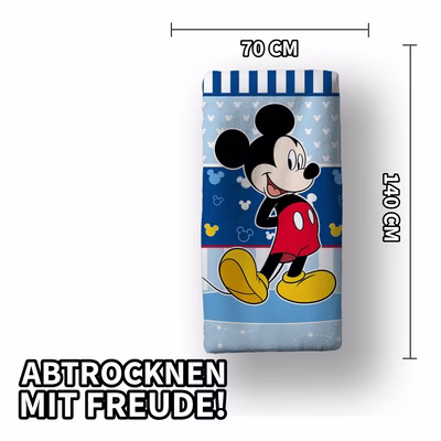 Mickey Mouse bath towel, beach towel, 70 x 140 cm