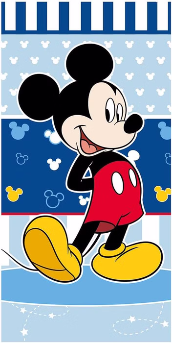 Serviette de bain Mickey Mouse, serviette de plage, 70 x 140 cm