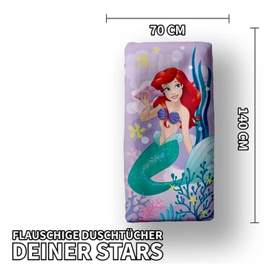 Disney Arielle Duschtuch Badetuch Strandtuch 70 x 140cm