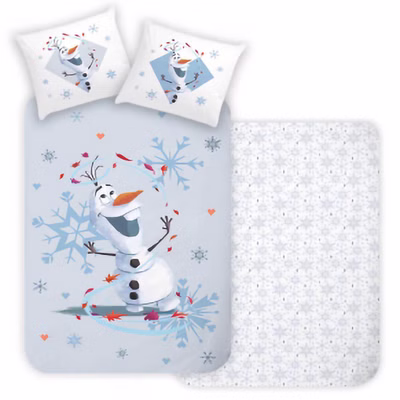 Parure de lit Disney La Reine des Neiges Olaf Anna Elsa 135 x 200 cm