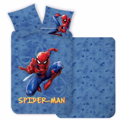 Marvel Spider-Man Wende-Bettwäsche Set "Action" 135x200cm 80x80cm