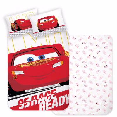 Disney Pixar Cars bed linen set Lightning McQueen 135x200cm 80x80cm