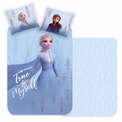 Disney Frozen Bedding Set Anna Elsa "True to Myself" 135x200cm