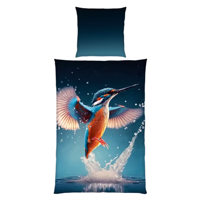 Globe bedding set, 2-piece, 135x200 cm, 100% microfiber