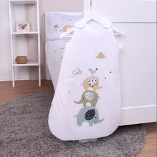 Herding babybest® Ganzjahres-Schlafsack für Babys Elephants Baumwolle aufgehangen