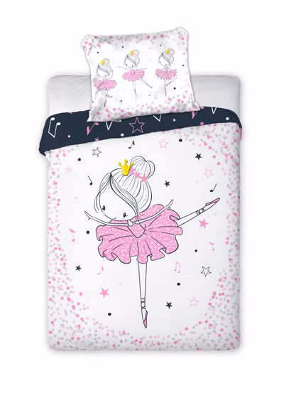 Baby bedding with pink elephant 100x135 cm 100% cotton
