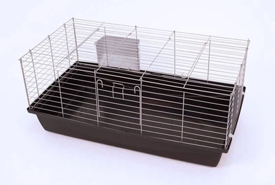 Hasenkäfig "Rabbit" in silber/anthrazit