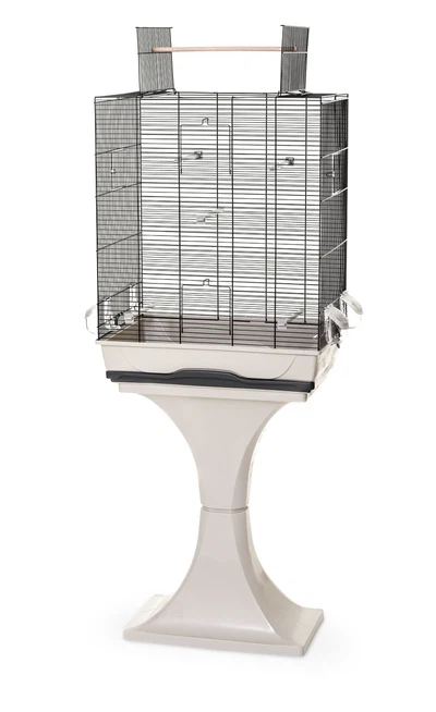 Vogelkäfig Wellensittich Kanarien  mit Ständer & Freisitz