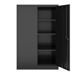 Aktenschrank mit 4 Böden schwarz Bild 3