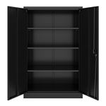 Aktenschrank mit 4 Böden schwarz Bild 5