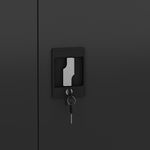 Aktenschrank mit 4 Böden schwarz Bild 8