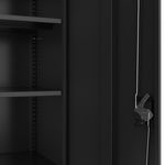 Aktenschrank mit 4 Böden schwarz Bild 7