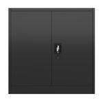 Aktenschrank mit 3 Böden schwarz Bild 4