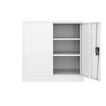 Aktenschrank mit 3 Böden weiss Bild 3