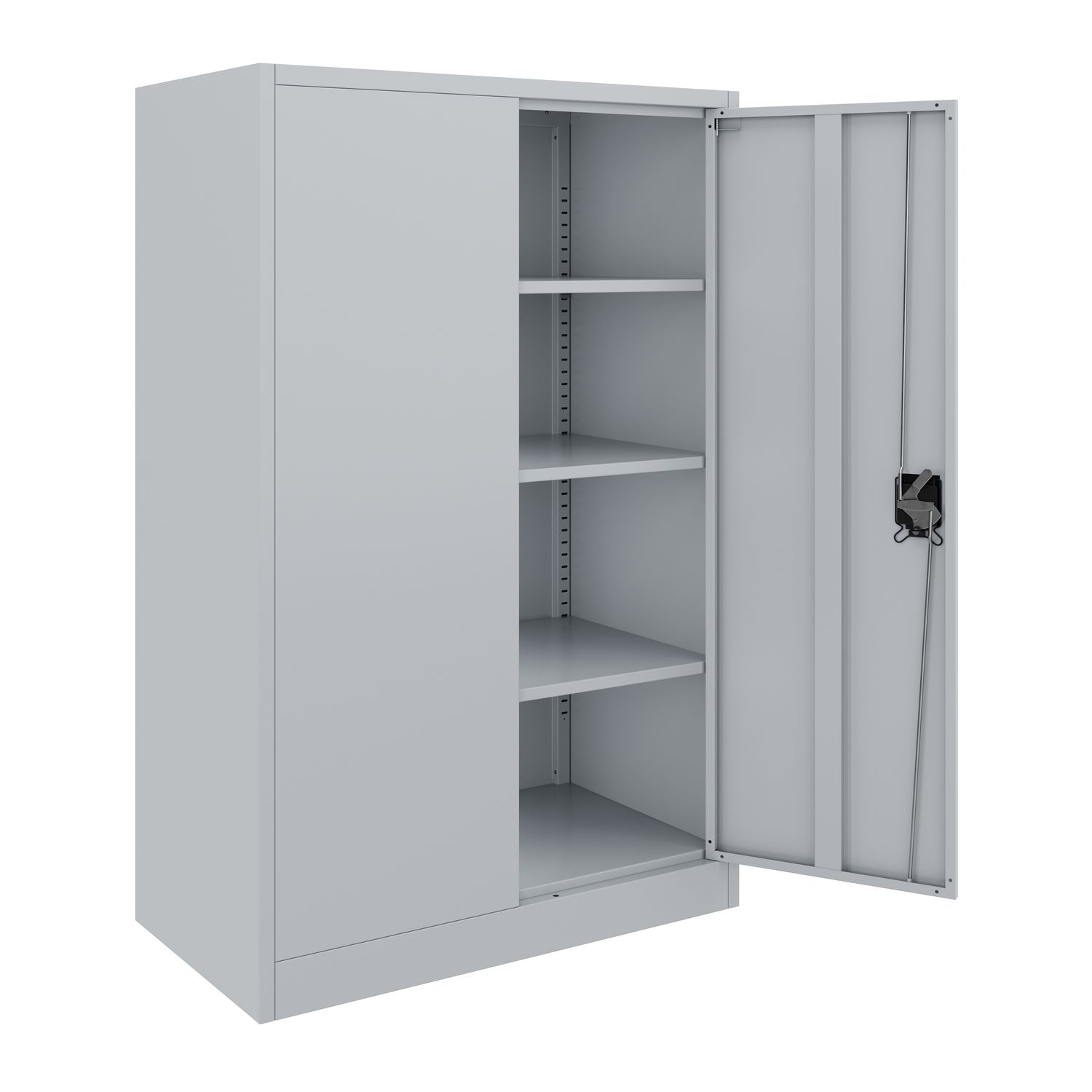 Aktenschrank mit 4 Böden grau Anzeigebild