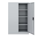 Aktenschrank mit 4 Böden grau Bild 3
