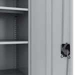 Aktenschrank mit 4 Böden grau Bild 7