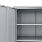 Aktenschrank mit 4 Böden grau Bild 6