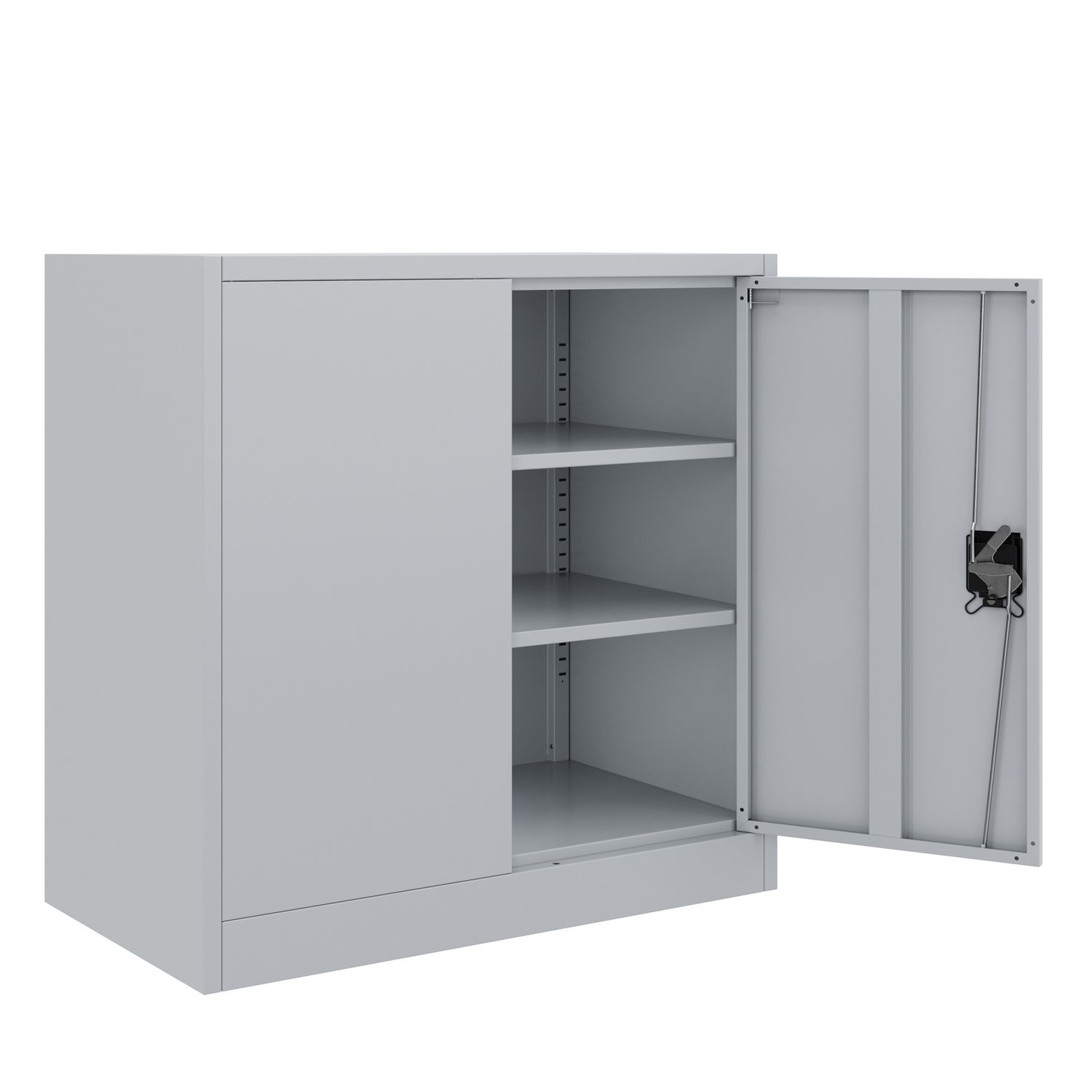 Aktenschrank mit 3 Böden grau Anzeigebild