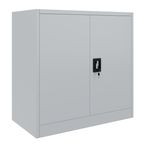 Aktenschrank mit 3 Böden grau Bild 2