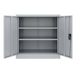 Aktenschrank mit 3 Böden grau Bild 5