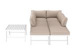 Lounge CALVI multifunktional beige/weiss Bild 6