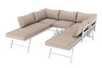 Lounge CALVI multifunktional beige/weiss Bild 4