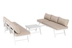 Lounge CALVI multifunktional beige/weiss Bild 5