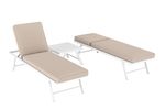 Lounge CALVI multifunktional beige/weiss Bild 8