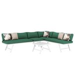 Lounge CALVI multifunktional grün/weiss Anzeigebild