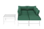 Lounge CALVI multifunktional grün/weiss Bild 6