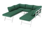 Lounge CALVI multifunktional grün/weiss Bild 4