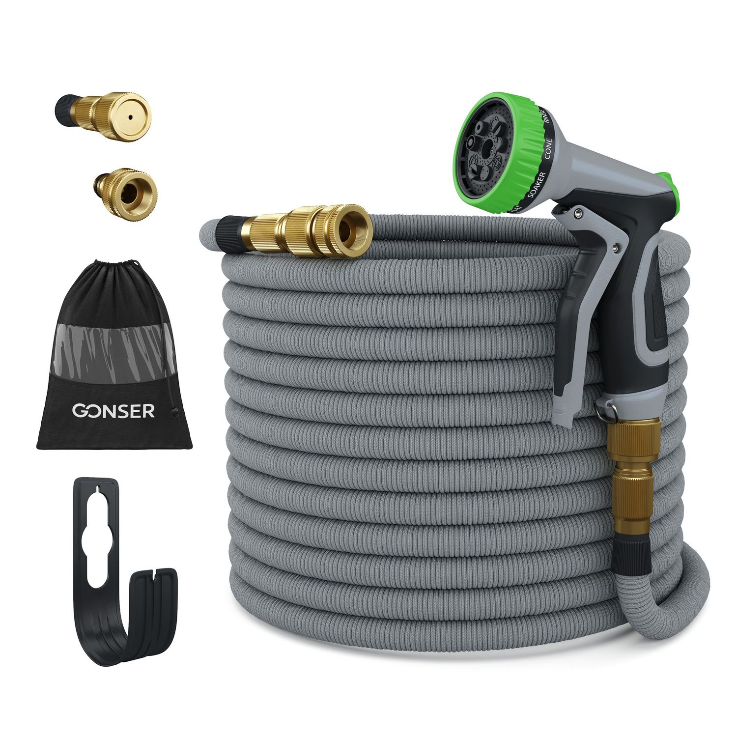 Flexi Premium Gartenschlauch 30 m grau Anzeigebild