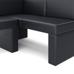 Eckbank Leder ERIKA 205 x 140 cm rechts schwarz Bild 6